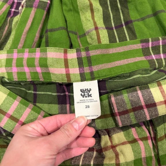 Lucy & Yak Green Plaid Pants - Picture 2 of 13